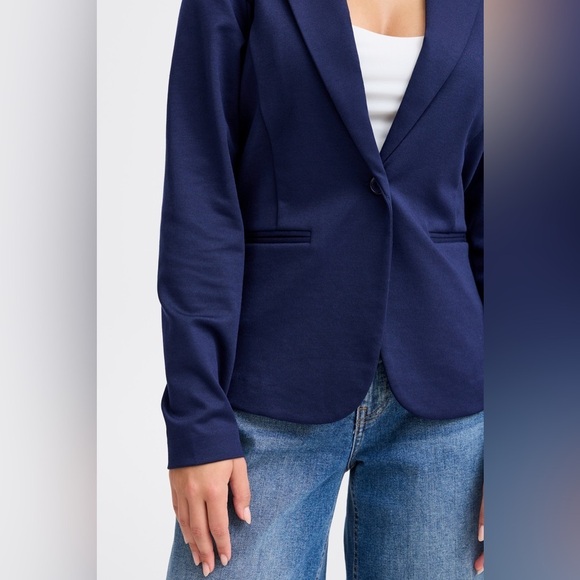 ICHI IHKATE Blazer in Navy Blue - Picture 4 of 12